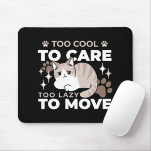 Lättaxade och lazy Vibes för Cat Lovers Design Musmatta