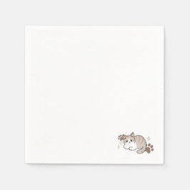 Lättaxade och lazy Vibes för Cat Lovers Design Pappersservett