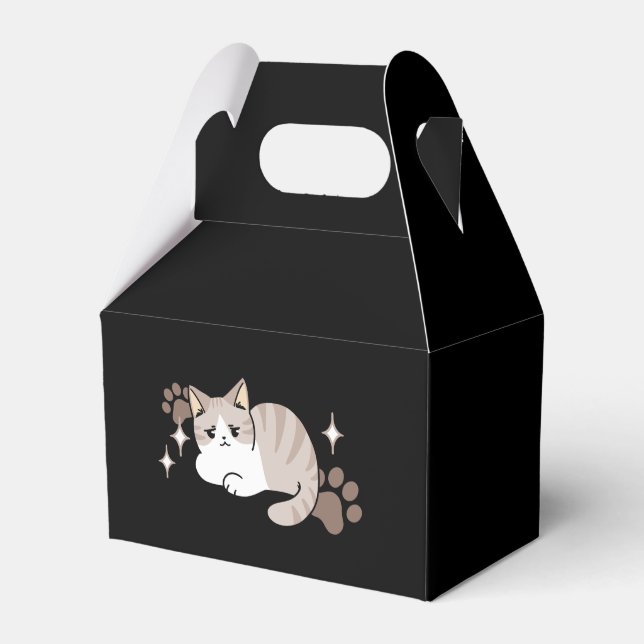 Lättaxade och lazy Vibes för Cat Lovers Design Presentaskar (Framsidan Sidan)