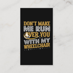 Lättbilsstolar Humor Sarcasm Handicap Visitkort