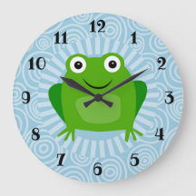 Lättblommig groda - Cute Froggy on Blue