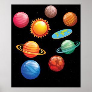 Lättblommig jord Manar Kvinnor på jorden Poster