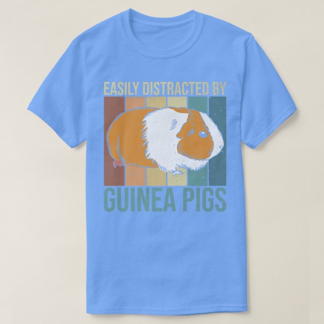 Lättdistraherad av grisar design för ett Guin T Shirt (Design framsida)