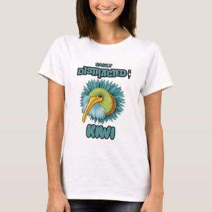 Lättdistraherad av kiwi t shirt