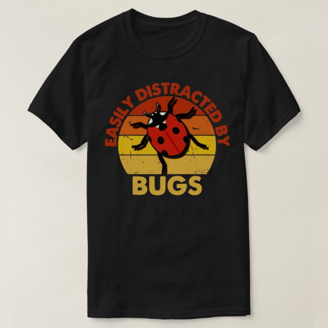 Lättdistraherad av kryp t shirt (Design framsida)