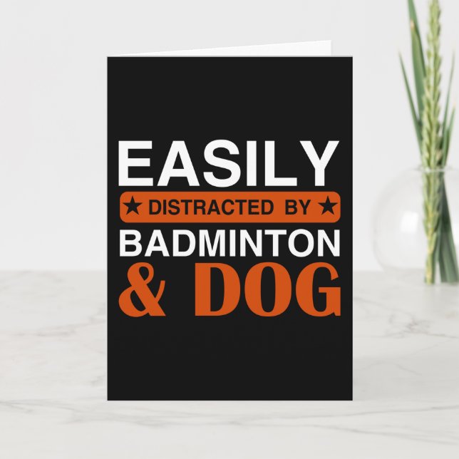 Lättdistraherat av Badminton Kort (Framsida)
