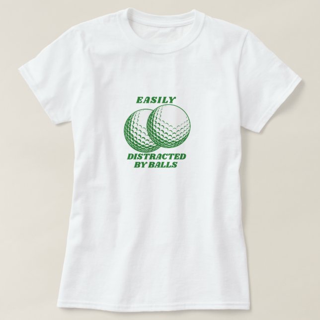 Lättdistraherat av Bollar Golf Shirt - Kvinnor T (Design framsida)