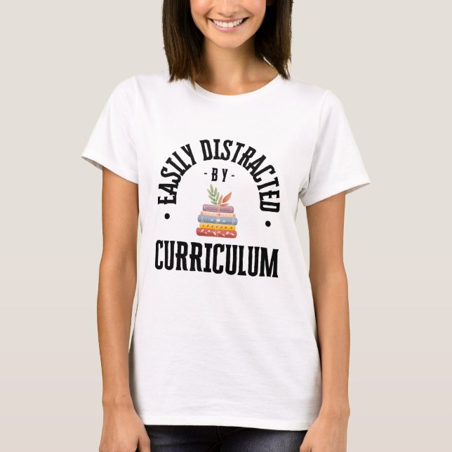 Lättdistraherat av Curriculum Shirt - i färg T Shirt (Framsida)