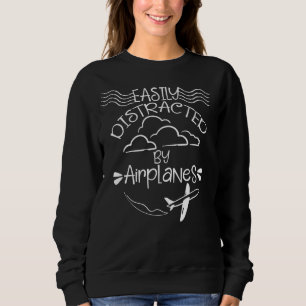 Lättdistraherat av flygplansflygarens pilot Flygp T Shirt