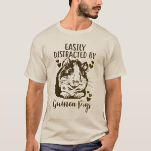 Lättdistraherat av Guineas Grisar flony Djurälskar T Shirt