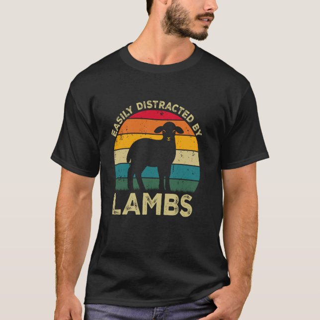 Lättdistraherat av lamm, Älskare av den finniga cu T Shirt (Framsida)