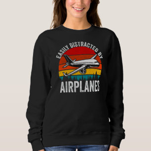 Lättdistraherat med hjälp av flygplans pilotplan f t shirt