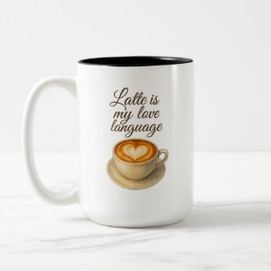 Latte är min Kärlek-språkpremie Mugg
