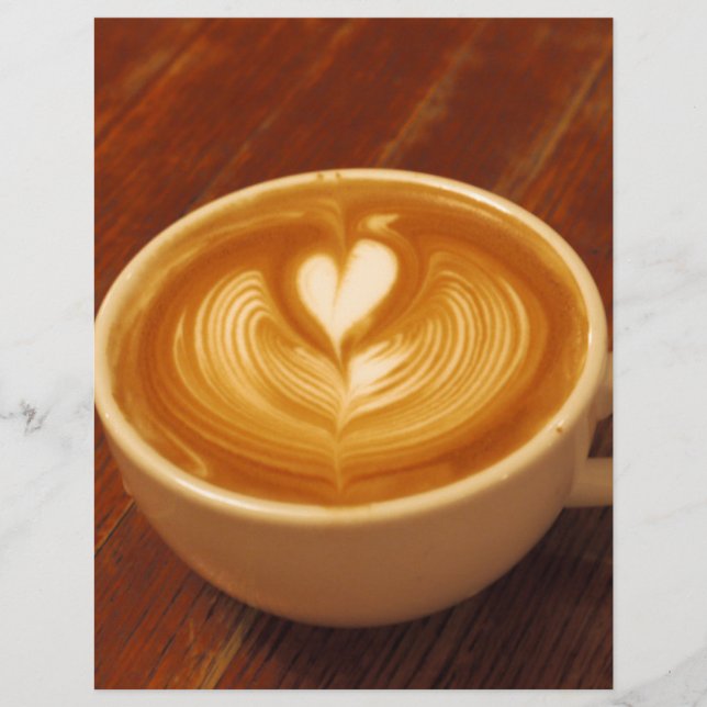 Latte Art Coffee Kärlek (Framsida)