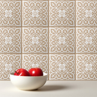 Lattè beige brun portugisisk Medelhavet Kakelplatta