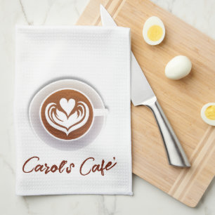 Latte Coffee Cafe Kökshandduk