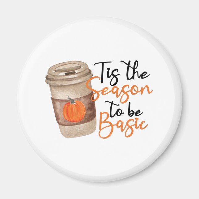 Latte - enkel falloffert för Pumpkin Spice Magnet (Framsidan)