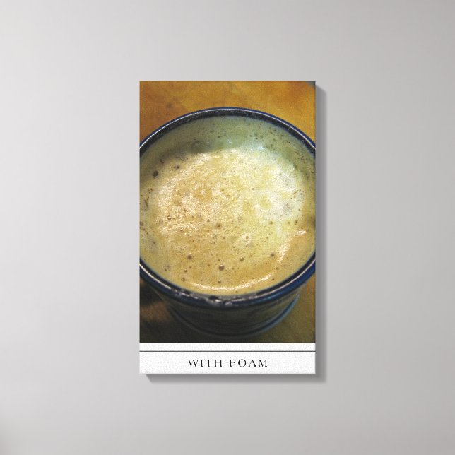 Latte Foam Art på Canvas (Framsida)