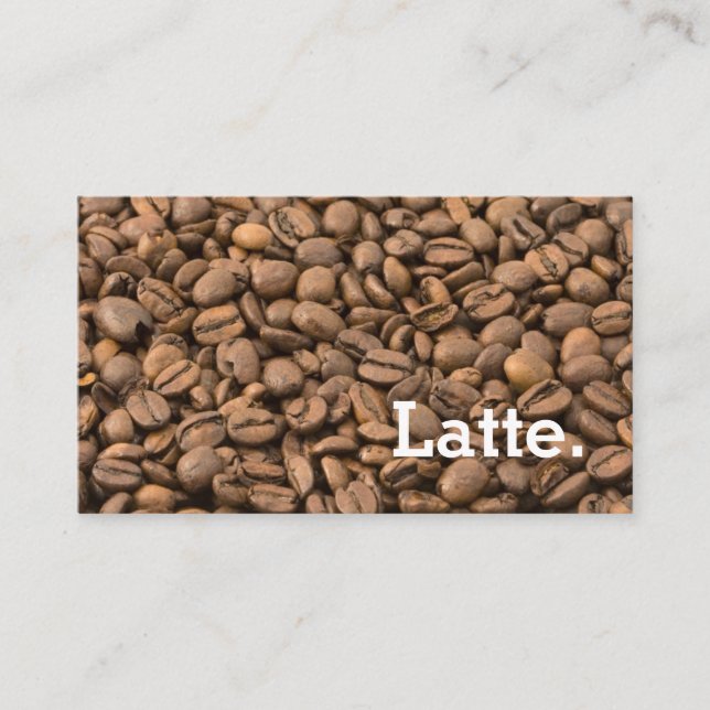 Latte för lojalitet för bakgrundskaffeböna (Framsida)