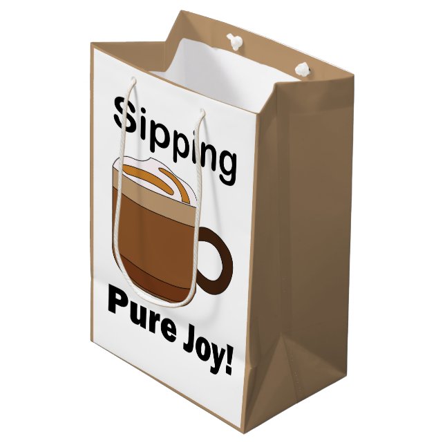 Latte Kaffe Dricka Ren Glädje (Framsidan Vinklad)