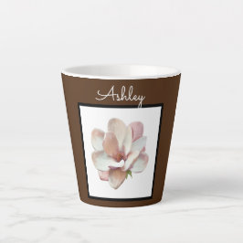 Latte kaffe mugg monogrammad