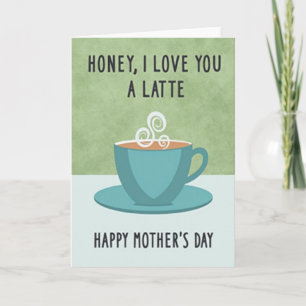 Latte Kärlek Morsdagskort Kort