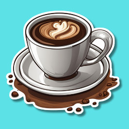 Latte Kärlek vattentät Klistermärken