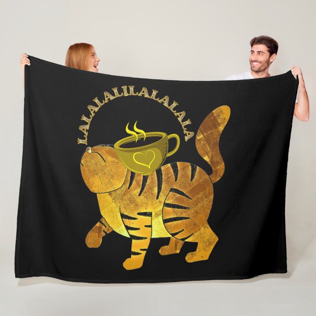 LATTE KAT FLEECE BLANKET! (På plats)