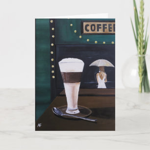 Latte Macchiato-målning av Alfred Fox Kort