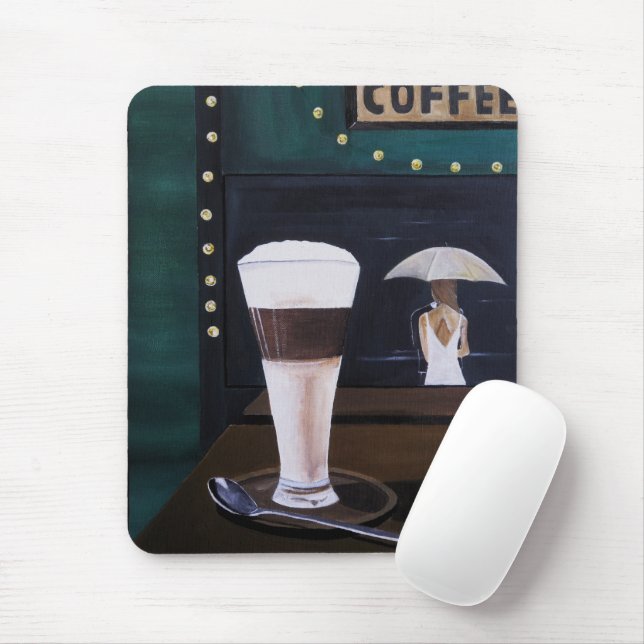 Latte Macchiato-målning av Alfred Fox Musmatta (Med mus)