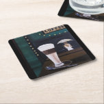 Latte Macchiato Painting by Alfred Fox Underlägg Papper Kvadrat<br><div class="desc">Latte Macchiato Painting by Alfred Fox Drink Coaster.</div>