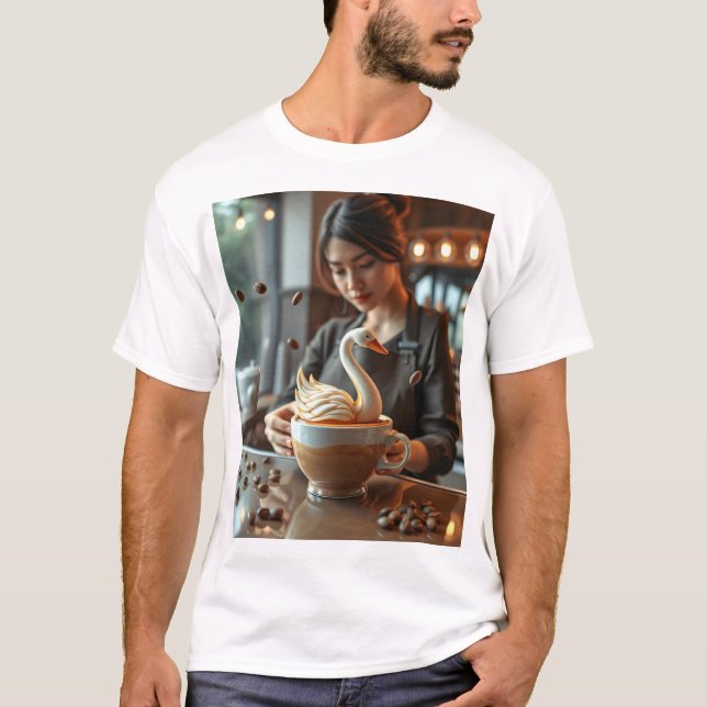 Latte Morgon T Shirt (Framsida)