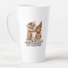 Latte Mugg 17oz : Min gamla mig i Pappa (vit)