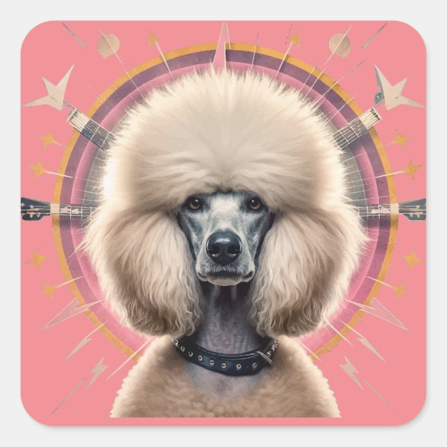 Latte Mugg Fyrkantigt Klistermärke (Framsida)