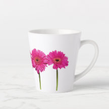 Latte Mugg Rosa Gerbera Daisy