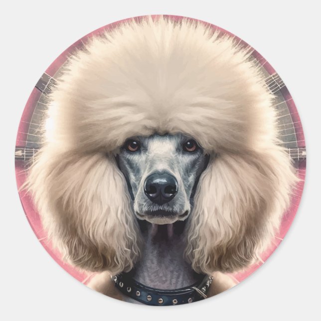 Latte Mugg Runt Klistermärke (Framsida)