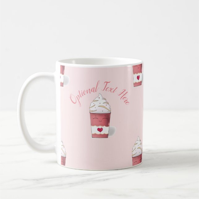 Latte- och beskvret (Rosa) Kaffemugg (Vänster)