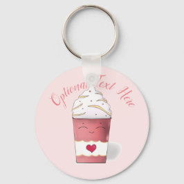 Latte- och beskvret (Rosa) Nyckelring