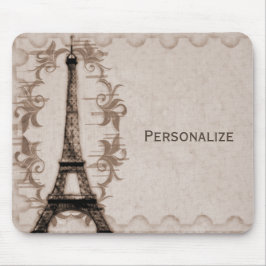 Latte Paris Grunge Mousepad Musmatta