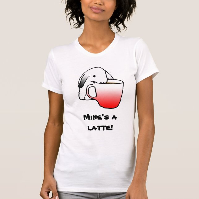 Latte Rabbit! | T-shirt (Framsida)