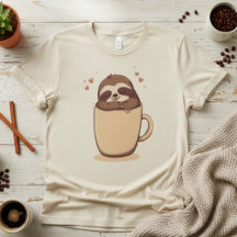 Latte Seng. Sött Kaffe Seng, Roligt Lättjefullt Mo