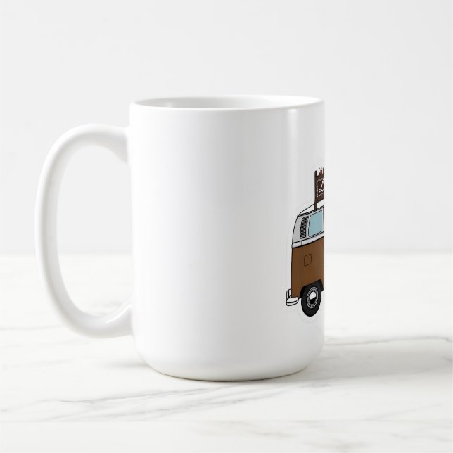 Latte Van Coffee T-Shirt - Cute Graphic Tee Kaffemugg (Vänster)
