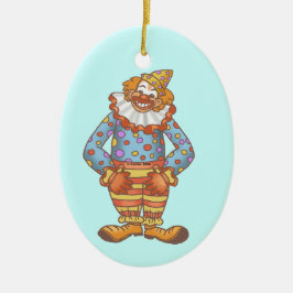 Latter Clown Julgransprydnad Keramik