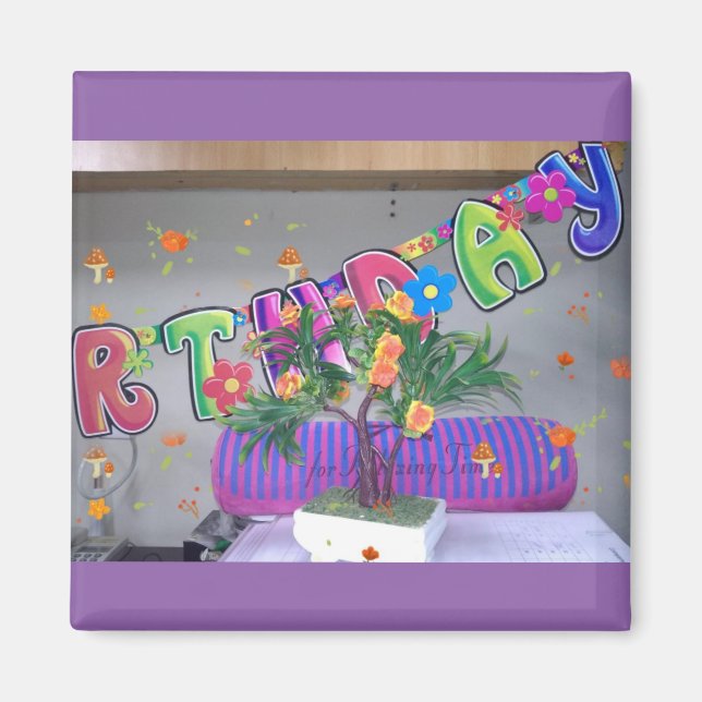 Lättfärgad teckentabell magnet (Framsidan)