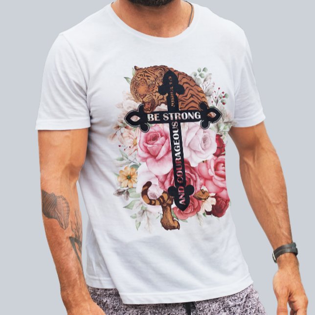 Lättfärgad tiggare ska vara stark och modig Shirt T (Skapare uppladdad)