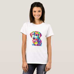 Lättfärgad valp - Välj bakgrund färg T Shirt