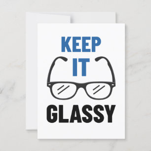 Lättfilig Eyeglasses Glass Behålla It Glassy Vykort