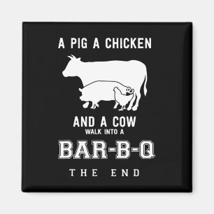 Lättfilig Gris-kammad storia av Bbq Master Roast G Magnet