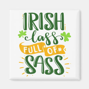 Lättfilig irländsk fullt av ass St patricks day Tu Magnet