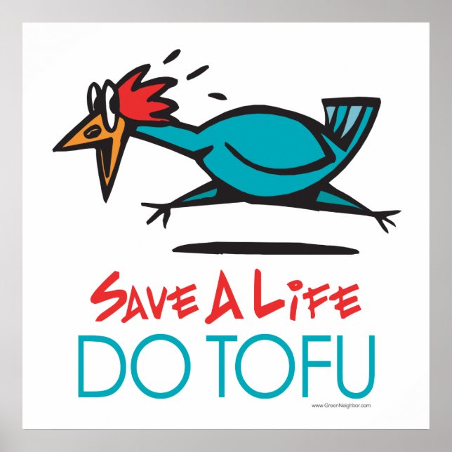 Lättfilig vegetarian, Vegan DO TOFU Poster (Framsidan)